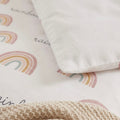 Funda Nórdica Cuna y Cama Artesanal Algodón Rainbow - SUEÑOS DE CIGUEÑA