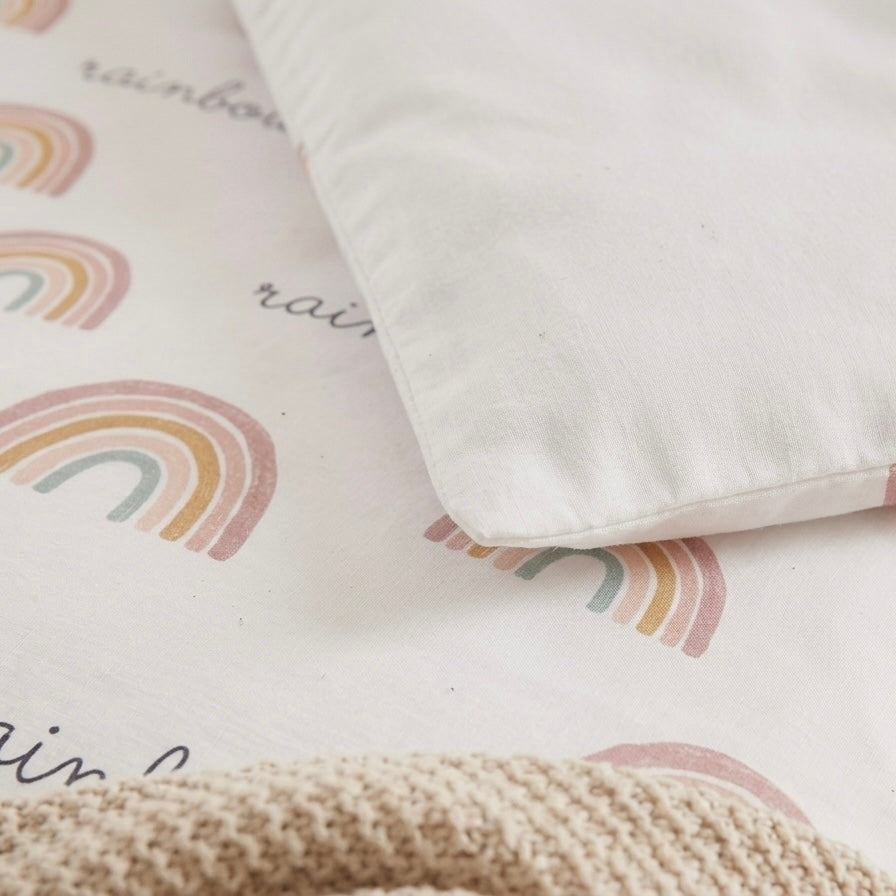 Funda Nórdica Cuna y Cama Artesanal Algodón Rainbow - SUEÑOS DE CIGUEÑA