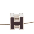 Palladium Plated Enamel Cage dH Cube Necklace