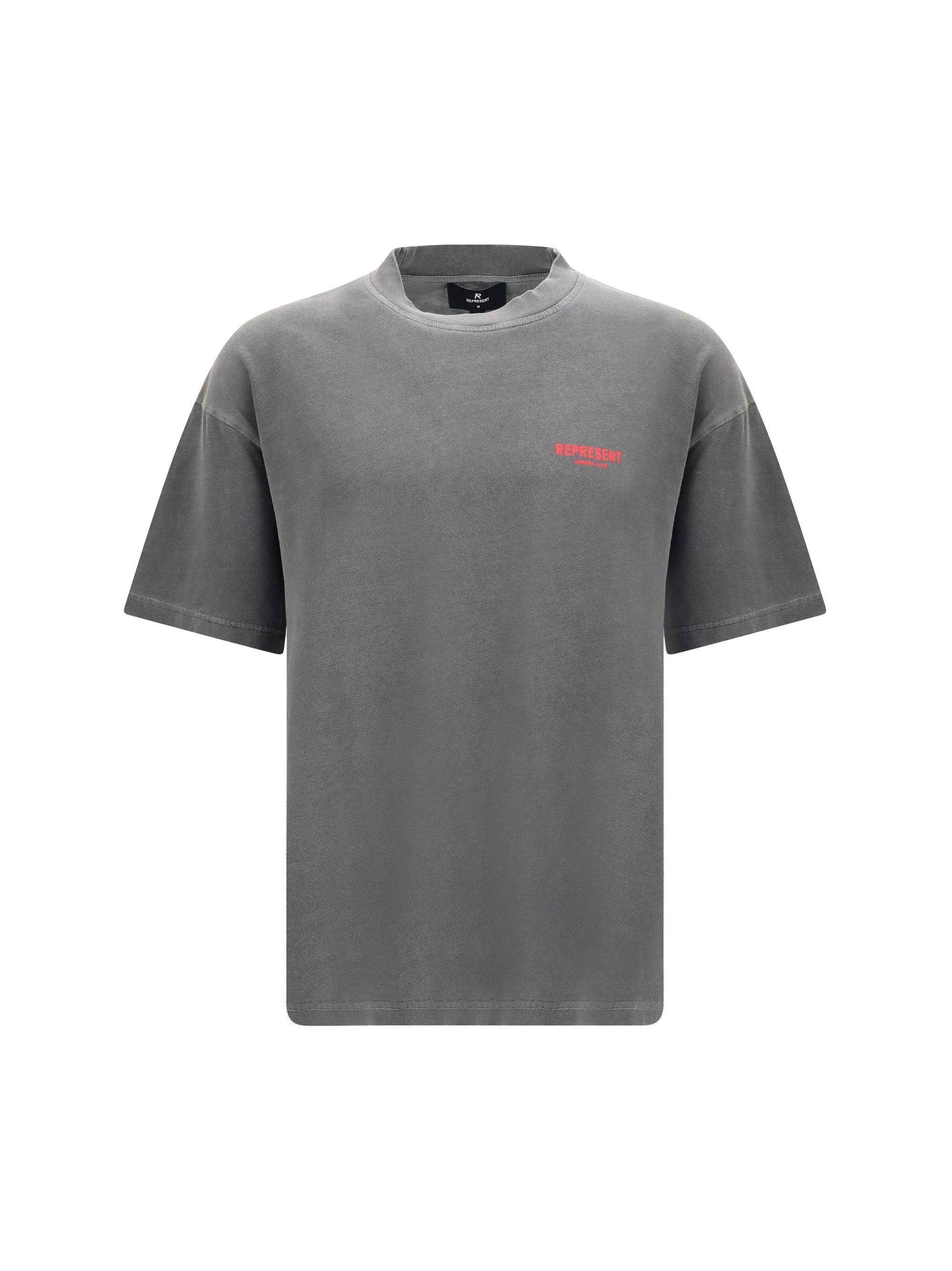 Represent Cotton Logo T-Shirt — Gray