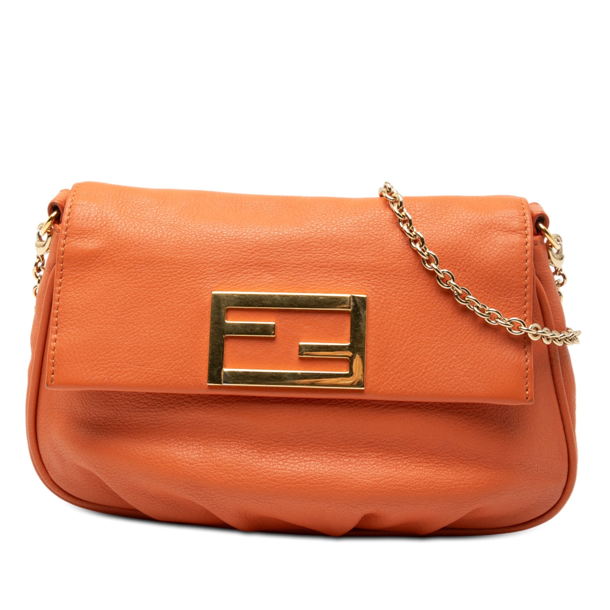 Leather Fendista Pochette Crossbody
