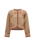 Alanui Bandana Jacquard Jacket — Beige