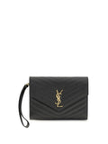 Saint Laurent Quilted Calf Leather Wallet — Black