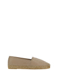 Saint Laurent Lambskin Espadrilles — Beige