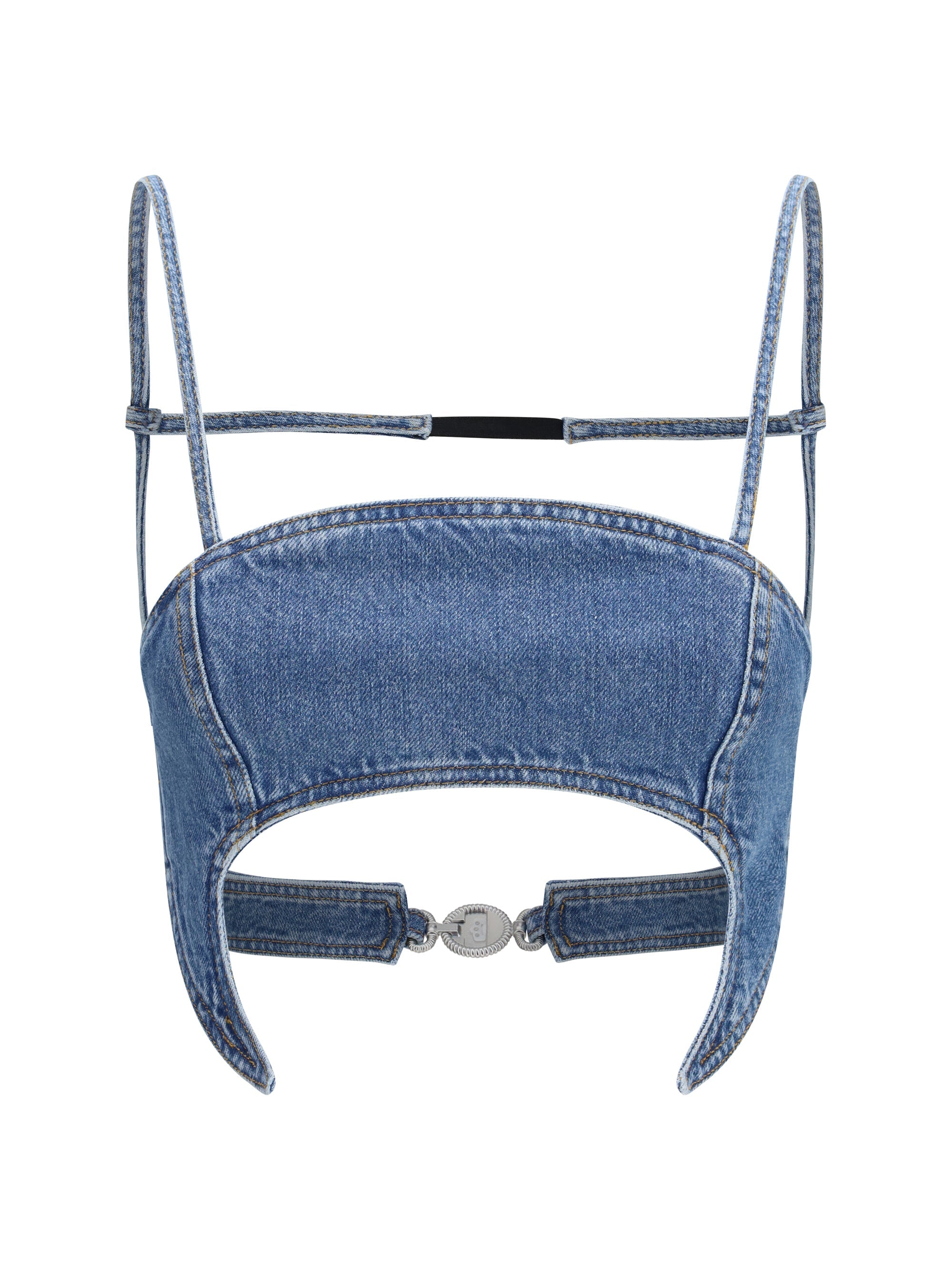 Marine Serre Moon Bodysuit — Blue