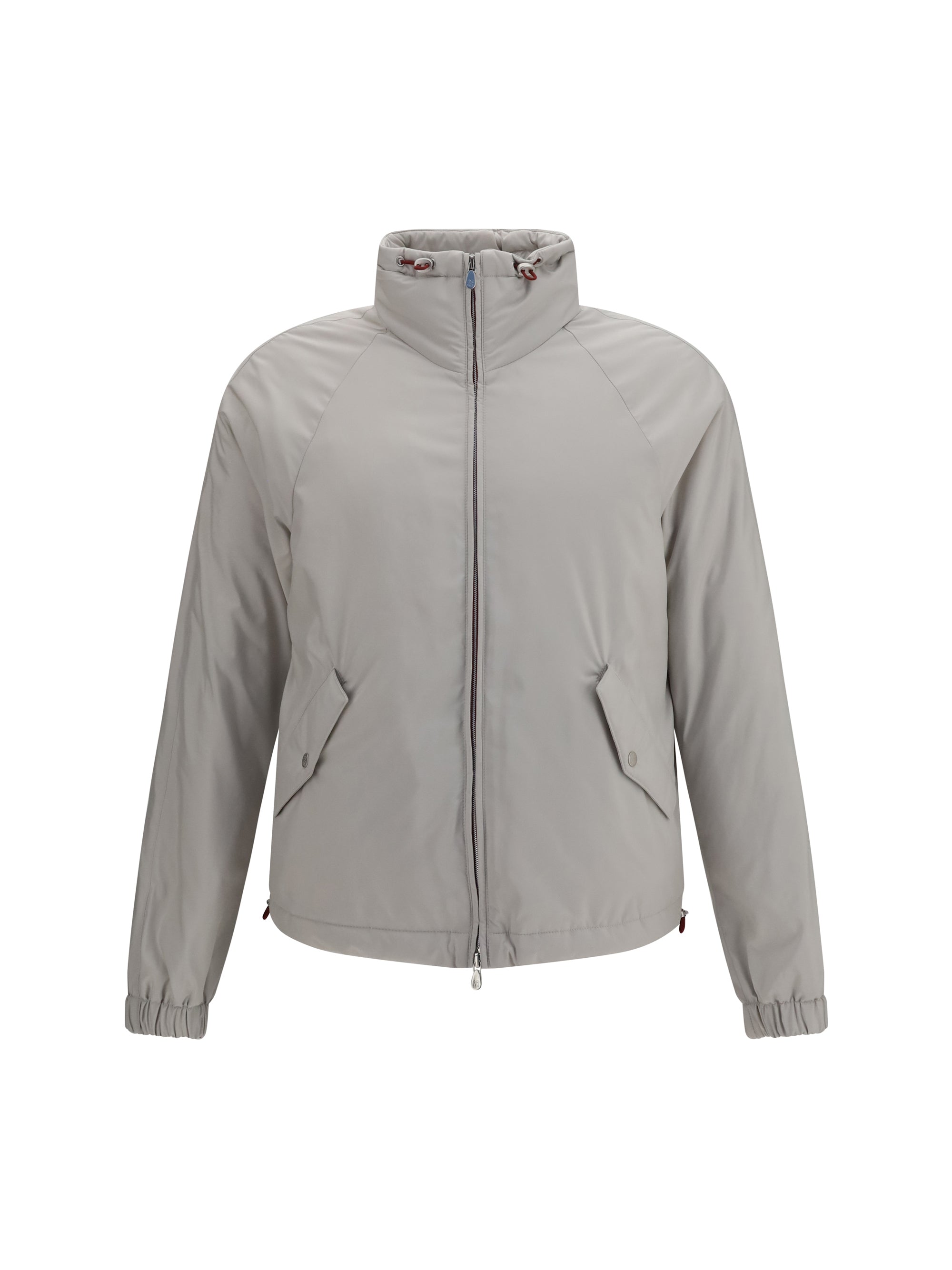 Brunello Cucinelli Waterproof Polyester Jacket — Gray