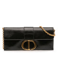 Leather Montaigne 30 Clutch with Chain