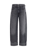 Agolde Cuffed Taper Jeans — Gray