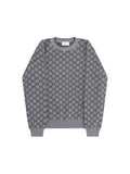 Gucci GG Motif Wool Sweater — Gray