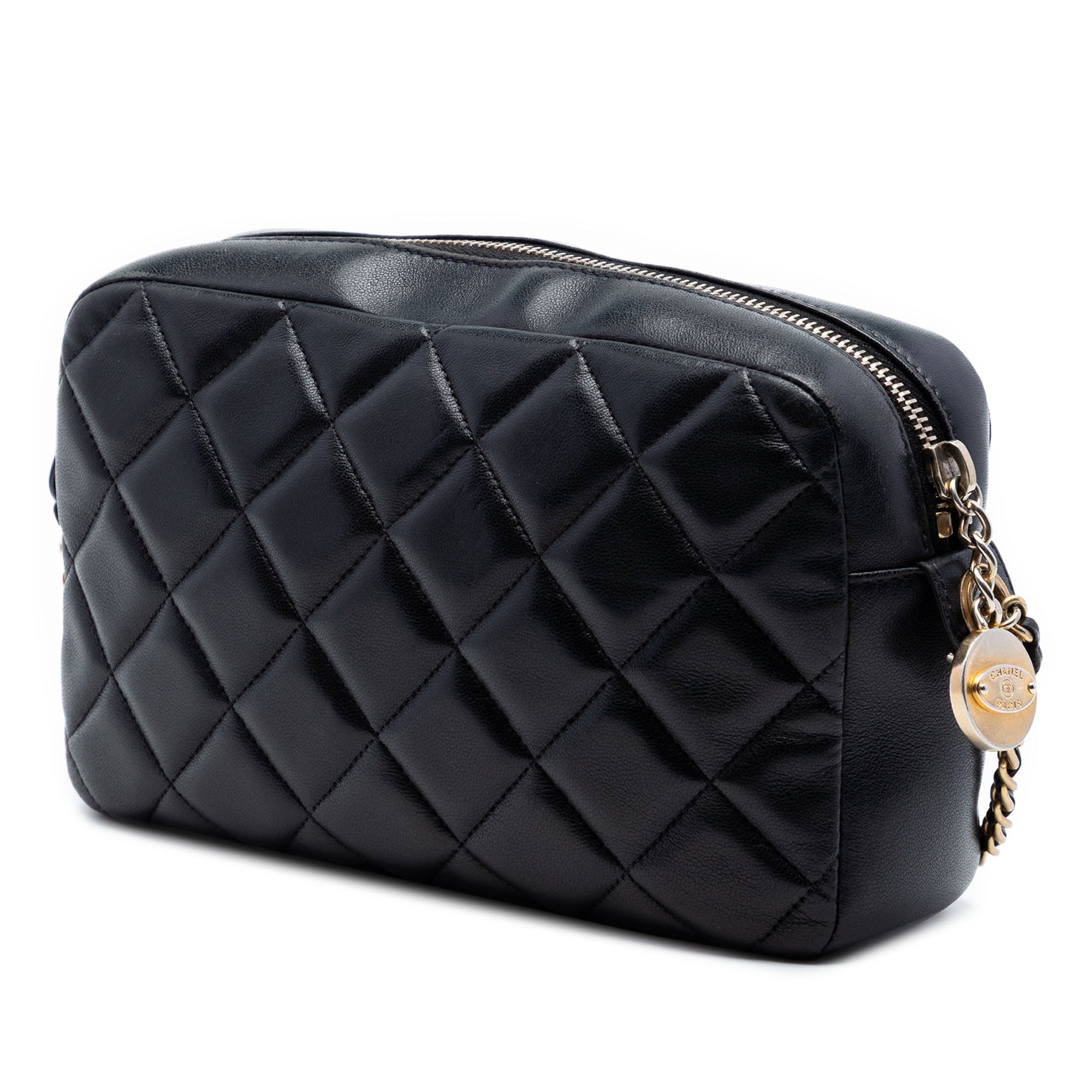 CC Quilted Lambskin Diamond Camera Bag