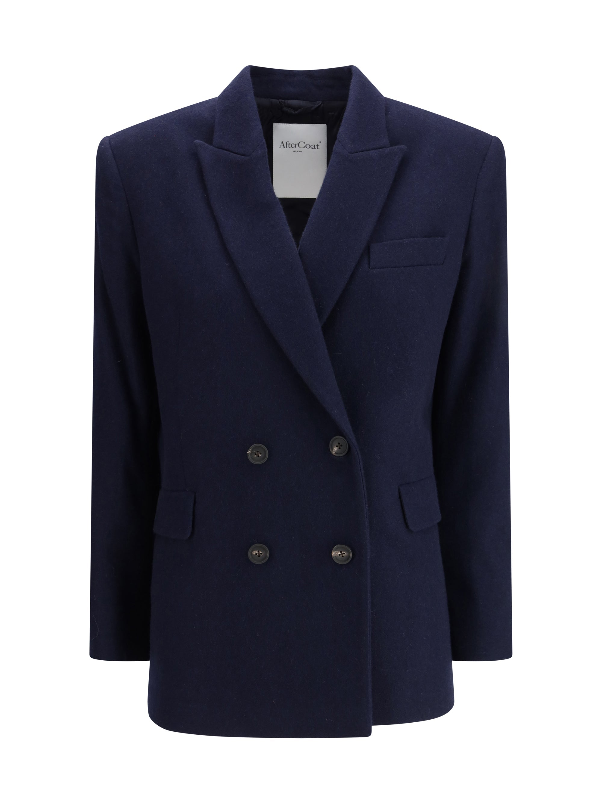Aftercoat Double-Breasted Blazer — Navy