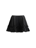 Falda Ganni Duchesse — Negra