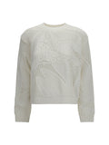 Max Mara Open-Knit Cotton Sweater — White