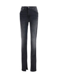 Gucci Skinny Washed Cotton Denim Jeans — Black