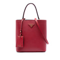 Medium Saffiano Cuir Panier Satchel