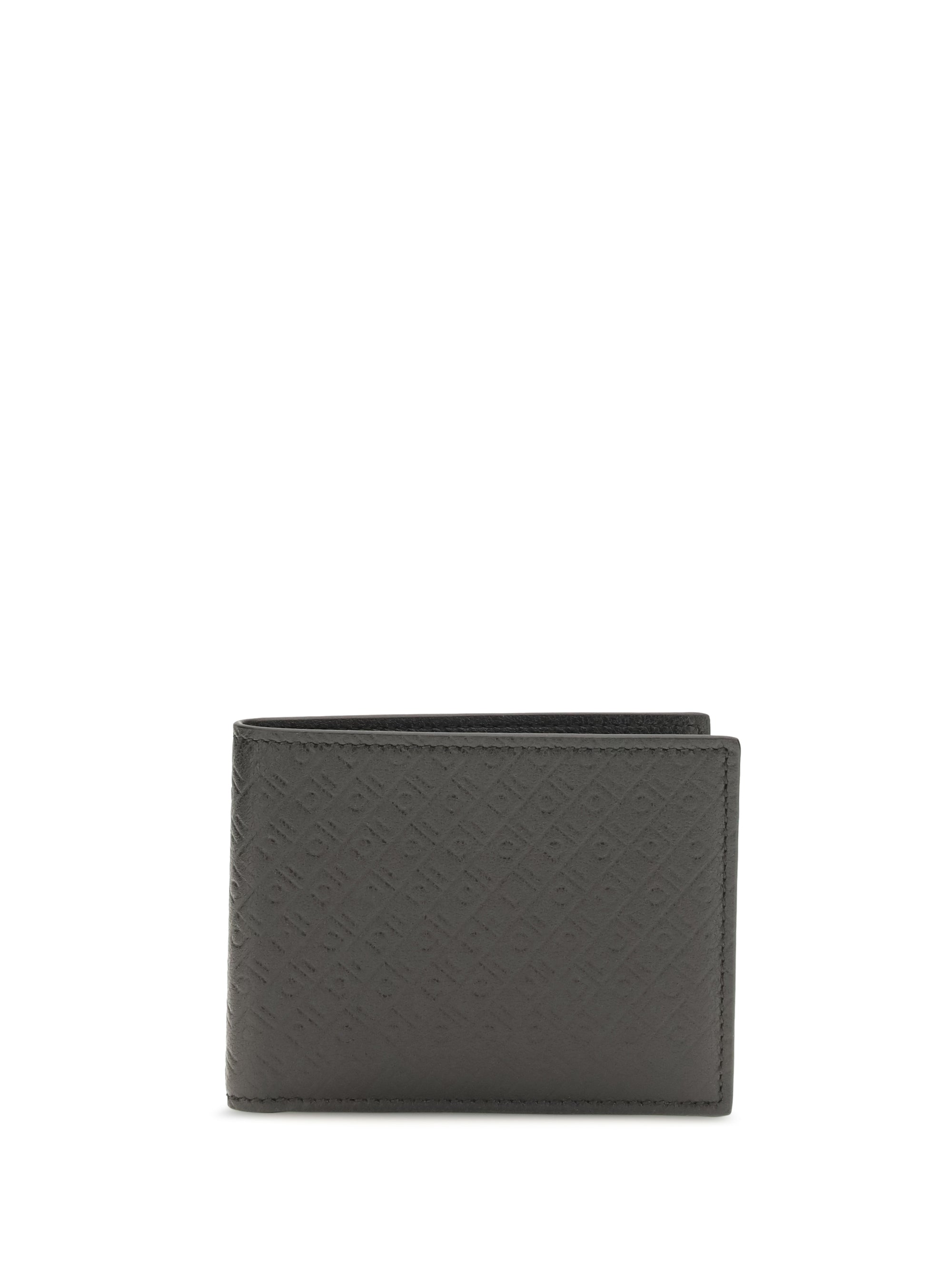 Ferragamo Logo-Embossed Calf Leather Wallet — Black