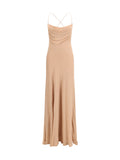 Pinko Strass-Embellished Slip Dress — Pink