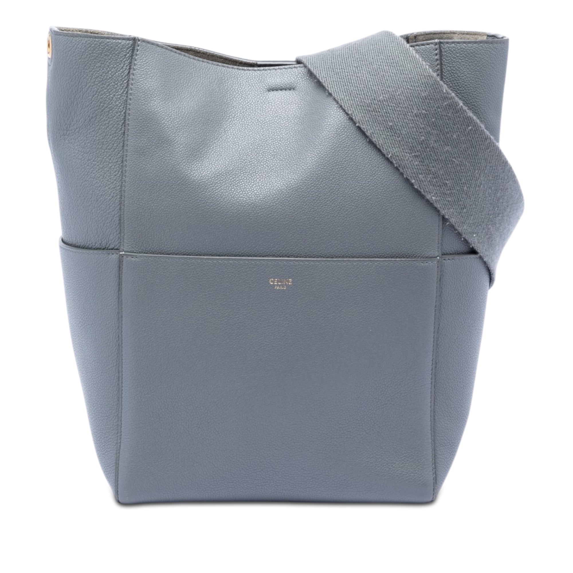 Medium Leather Seau Sangle Bucket Bag