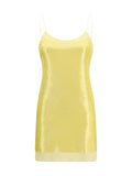 Gucci Sequined Mini Dress — Yellow