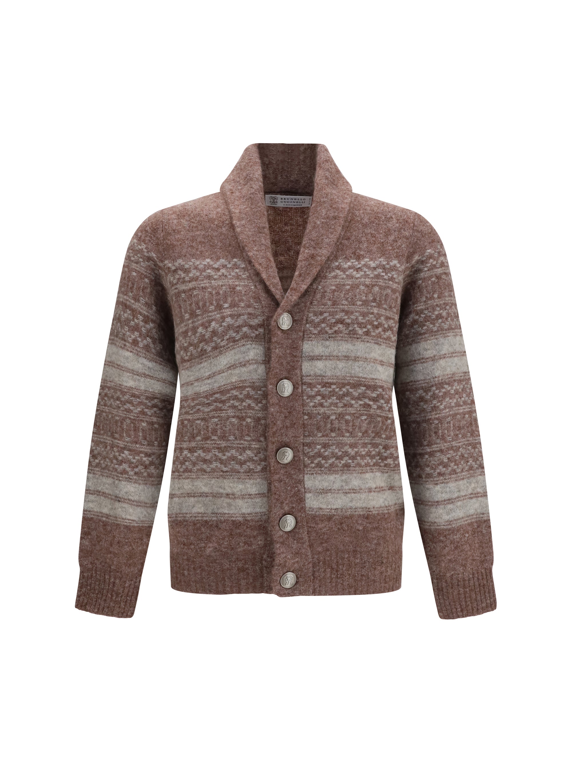 Brunello Cucinelli Cashmere and Alpaca Blend Cardigan — Brown