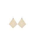 Rabanne Pixel Chainmail Earrings — Gold