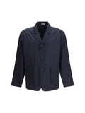 Thom Browne Packable Logo Print Jacket — Navy