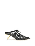 Ferragamo S Sculpted Heel Mule — Black