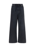 MM6 Maison Margiela Straight-Leg Stretch Denim Jeans — Black