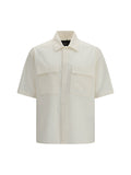 Laminar Oversize Bowling Shirt — Beige