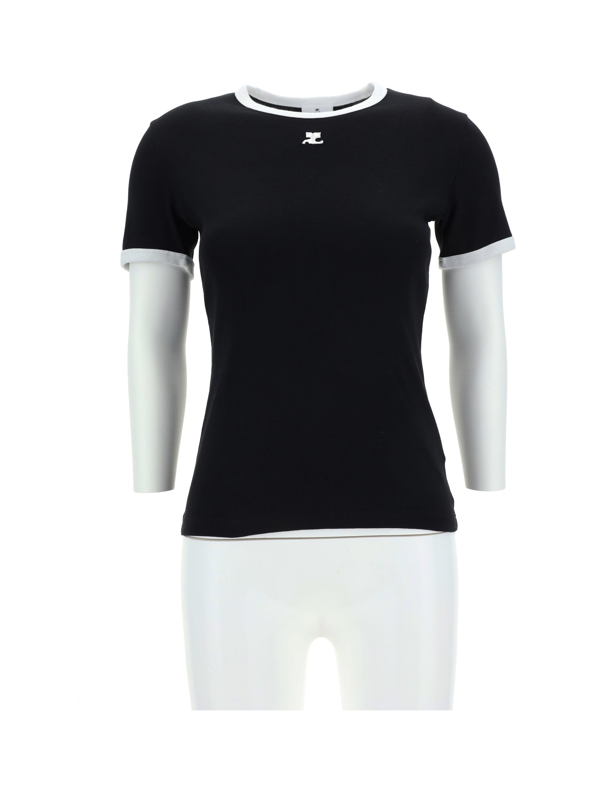 CourrèGes Logo T-Shirt — Black