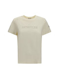 Moncler Tone-On-Tone Embroidered Logo T-Shirt — White