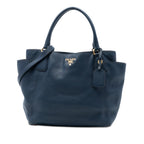 Vitello Daino Side Pocket Convertible Tote