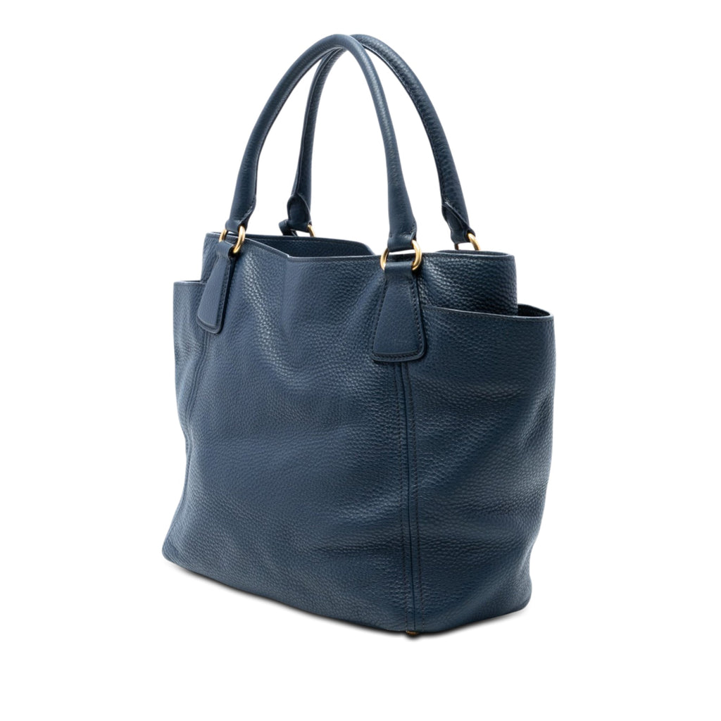 Vitello Daino Side Pocket Convertible Tote