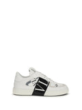 Valentino Garavani Logo-Ribbon Low-Top Sneaker — White