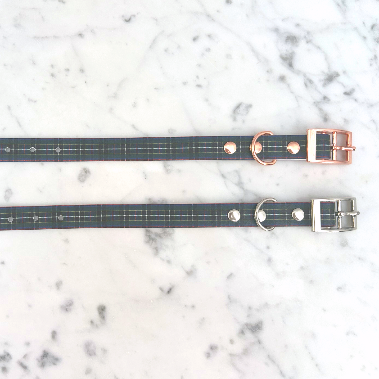Cornish Hunting Tartan Handmade Dog Collar