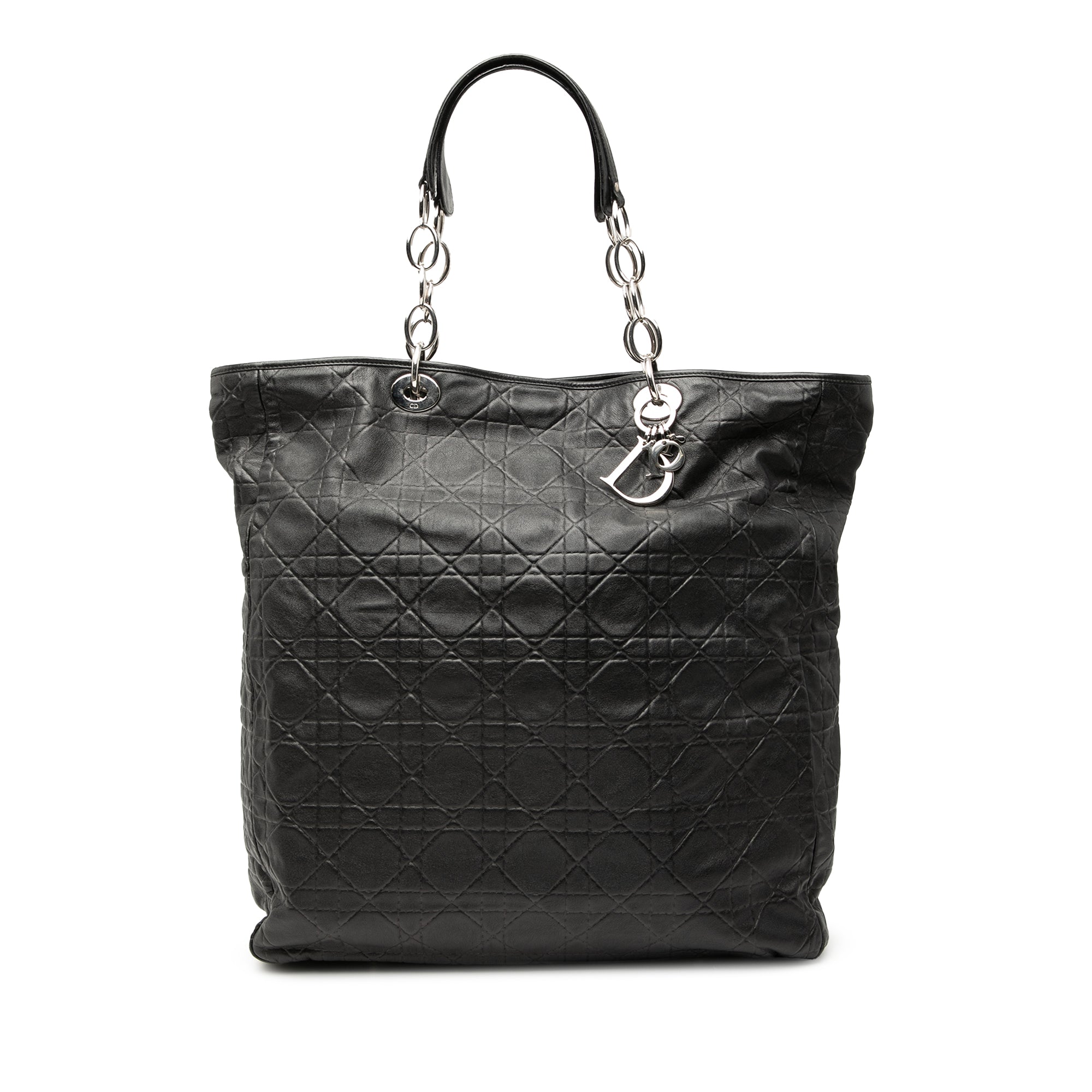 Large Lambskin Cannage Lady Dior Soft Shopping Tote