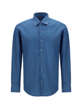 Zegna Cotton Shirt — Blue