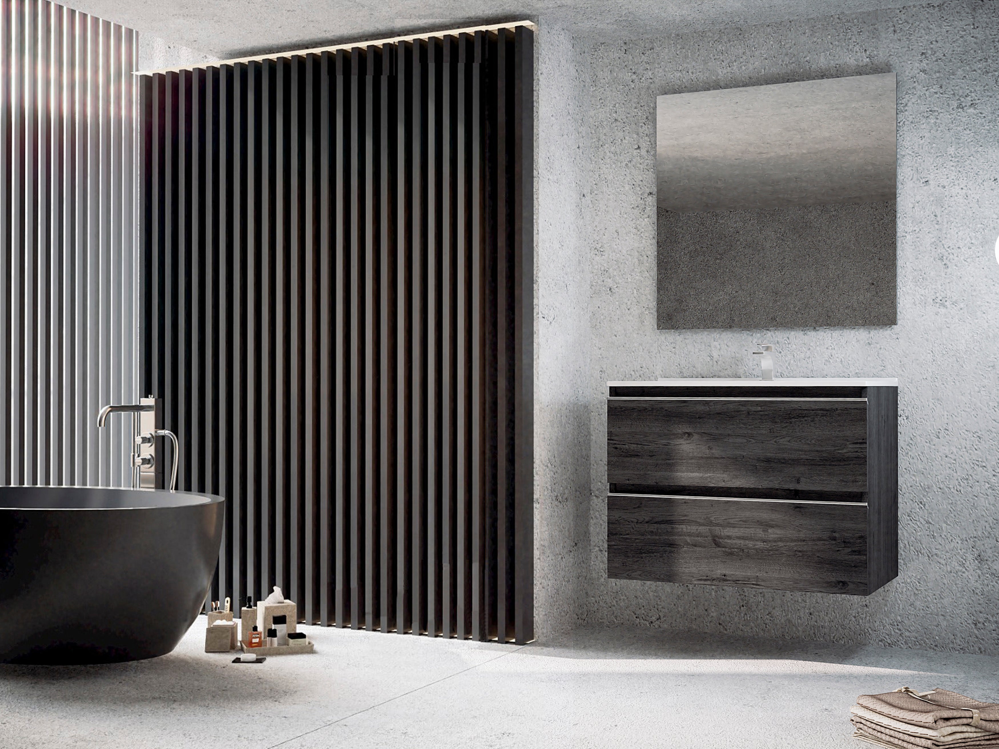 BATHME MADISON TOP Conjunto Completo Mueble Ebony