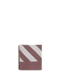 Brunello Cucinelli Striped Cotton Pocket Square — Purple