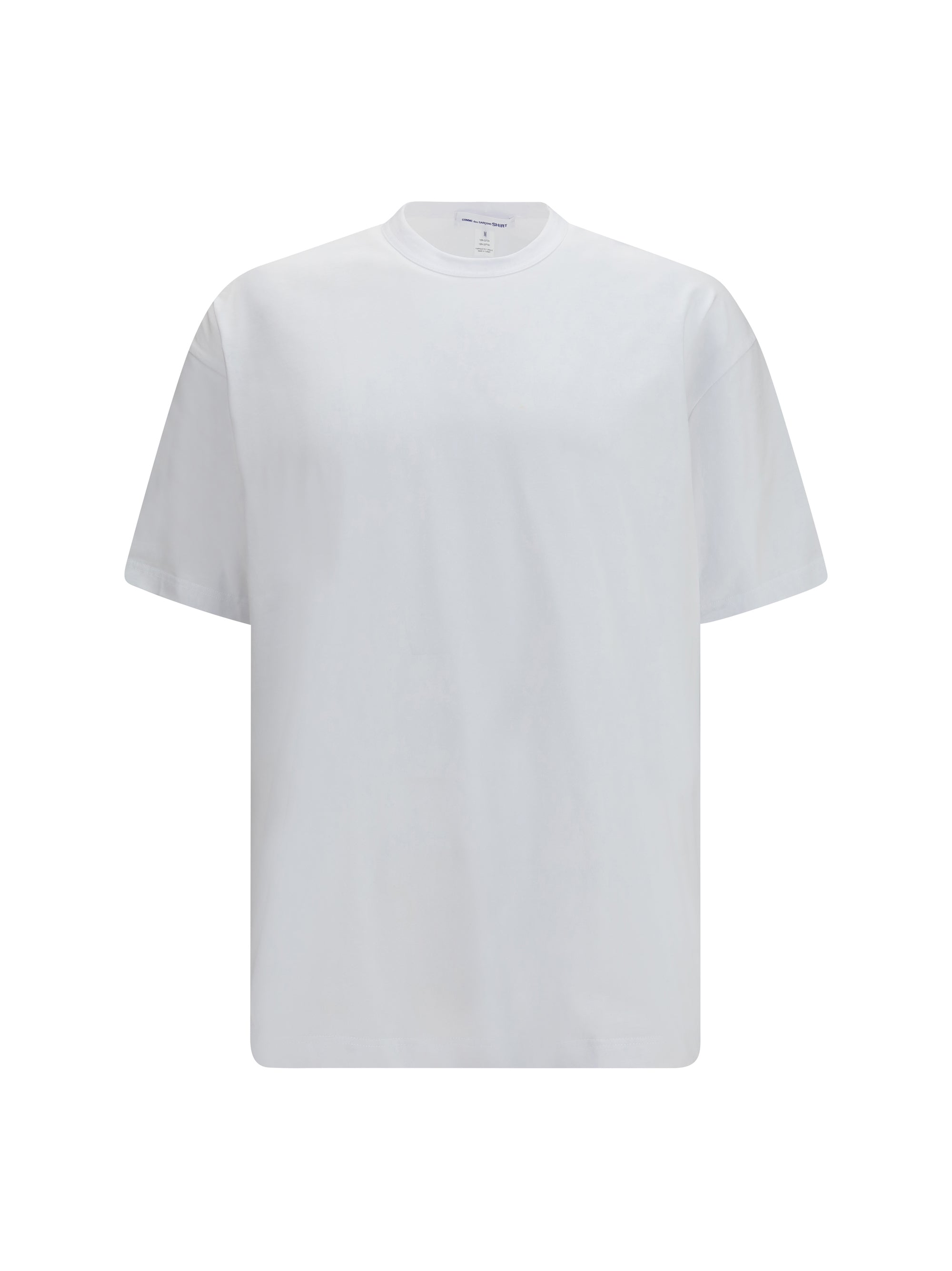 Comme Des GarçOns Shirt Oversized Crewneck Cotton T-Shirt — White