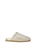 Forte_forte Mesh Rhinestone-Embellished Sandal — Gold