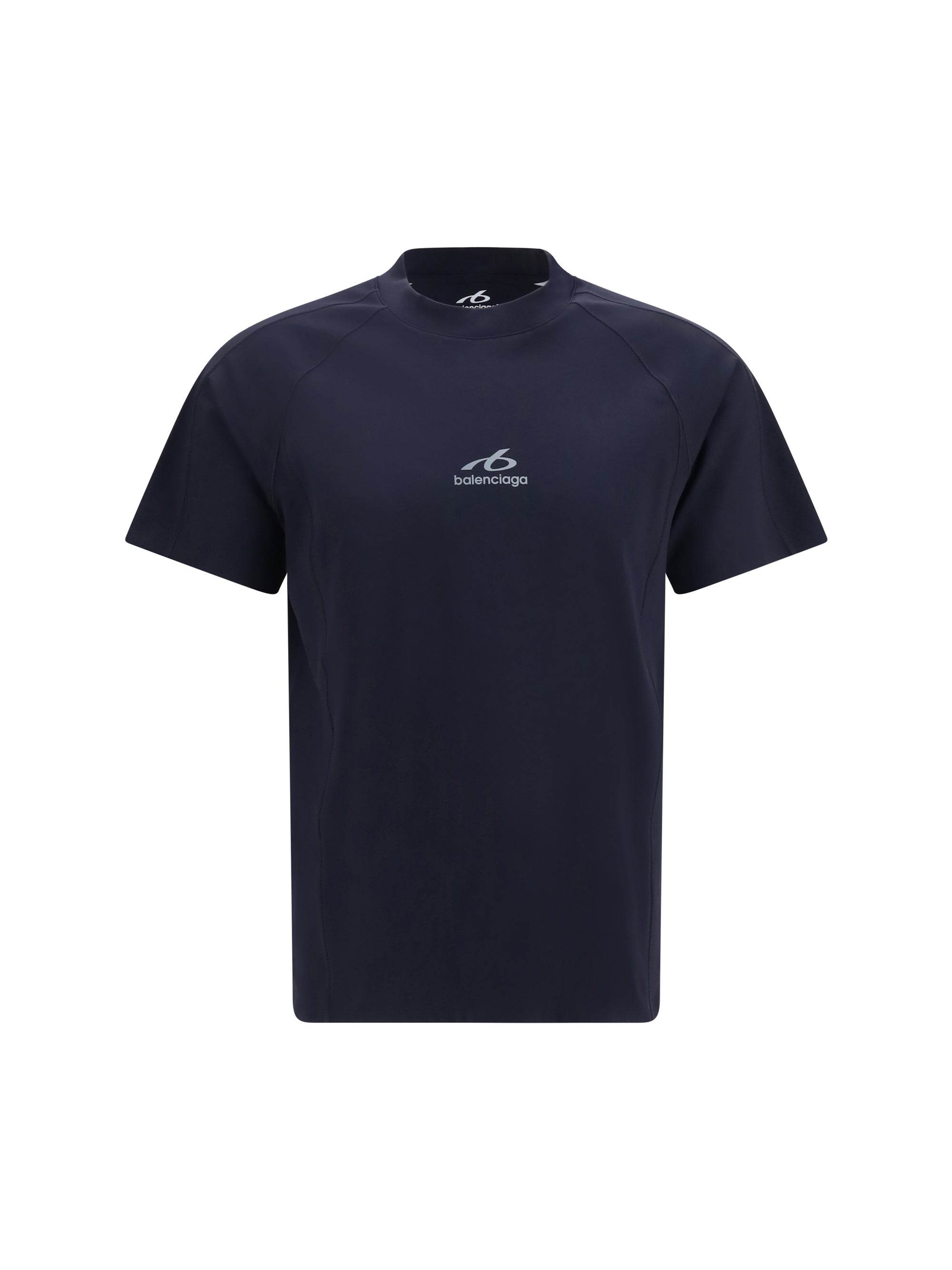 Balenciaga Long-Sleeve Layered T-Shirt — Navy