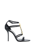 Sandalia Cassandra de Saint Laurent — Negro
