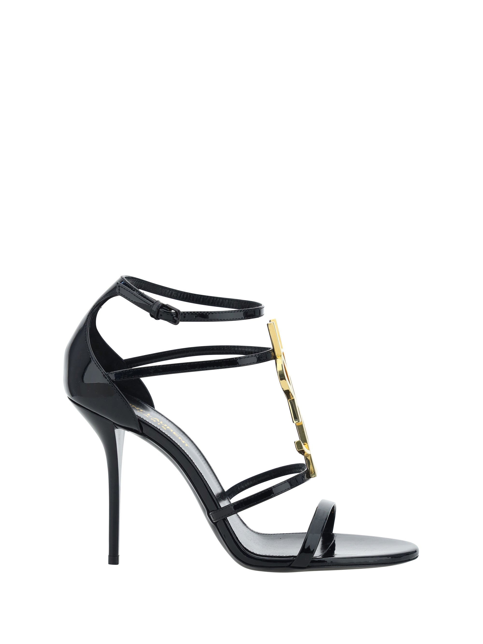 Saint Laurent Cassandra Sandal — Black