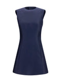 Balenciaga A-Line Mini Dress — Navy