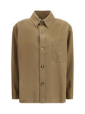 Sobrecamisa Cassandre de Saint Laurent — Beige