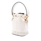 Mini Embossed Leather Whipstitch Mon Tresor Bucket Bag