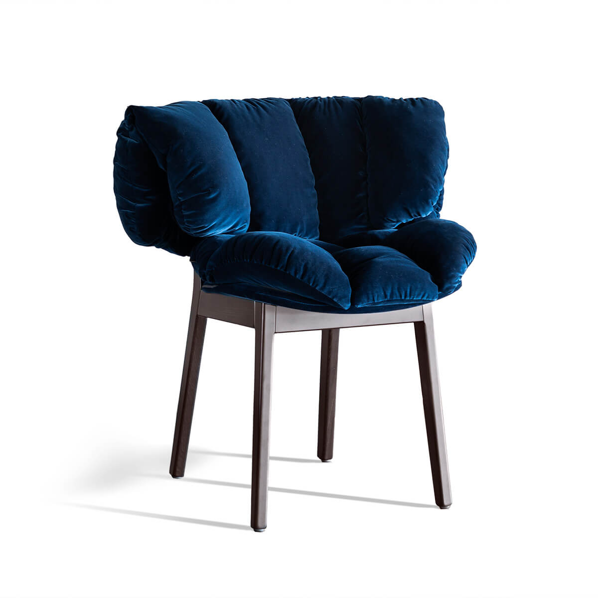 Blue Velvet Armchair