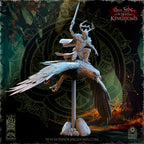 Faelar Evergreen Commander on Eagle, The Beholder Miniatures