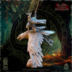 Faelar Evergreen Commander on Eagle, The Beholder Miniatures